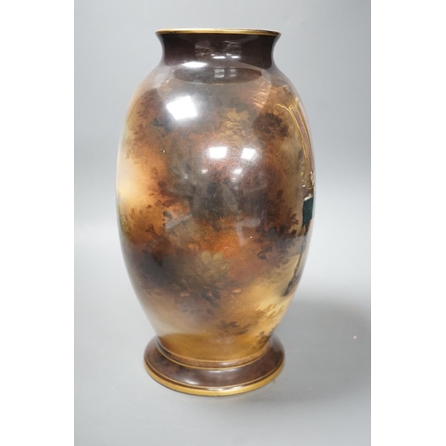 1273 - A Royal Bonn pottery vase signed A. Winkner Nach Meissonier, 34cm