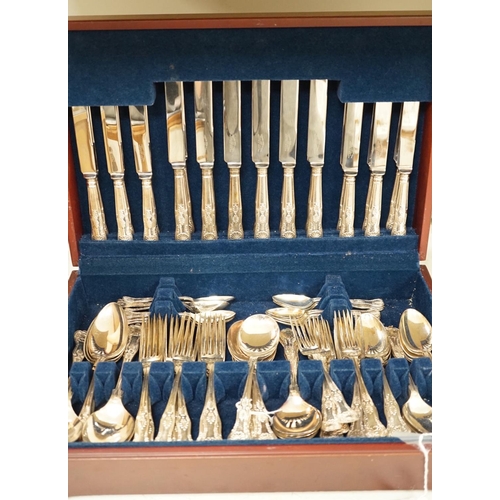 1304 - A silver plated canteen of cutlery