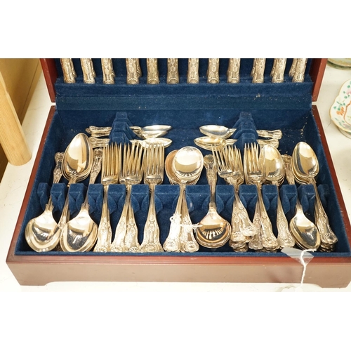 1304 - A silver plated canteen of cutlery