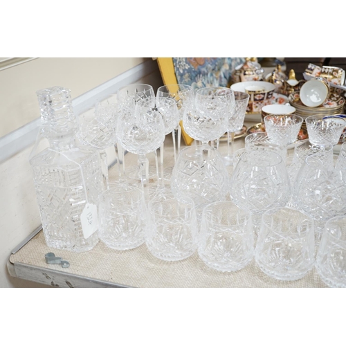 1324 - A part suite of Waterford drinking glassware in Alana pattern and others