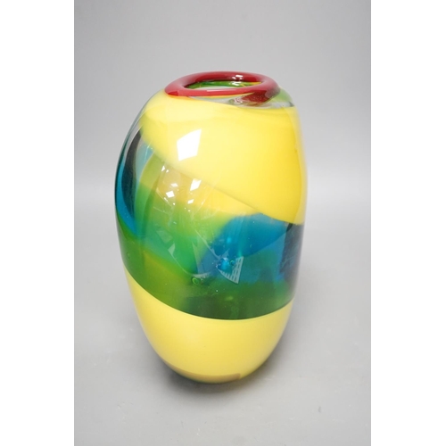 1338 - A Murano art glass vase, 25.5cm high