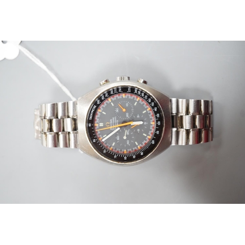 1890 - A gentleman's early 1970's stainless steel Omega Speedmaster Professional Mark II chronograph wrist ... 