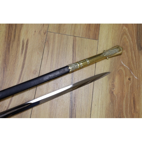 299 - A QEII Naval officer's dress sword and scabbard