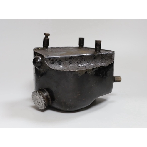 316 - A BSA B32 trials motorcycle oil tank, 21cm long