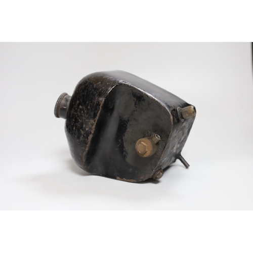 316 - A BSA B32 trials motorcycle oil tank, 21cm long