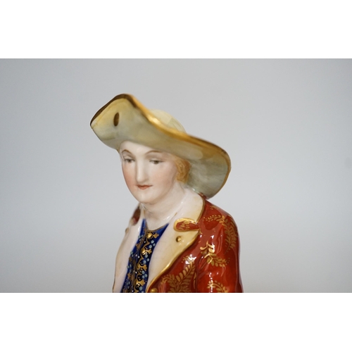 326 - A pair of Royal Crown Derby figures of a Shepherd and shepherdess, 23cm