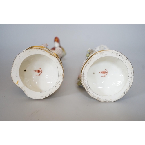 326 - A pair of Royal Crown Derby figures of a Shepherd and shepherdess, 23cm