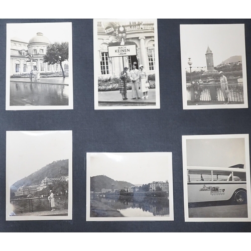 350 - An English photograph album with photos of a holiday to Germany in August 1936.