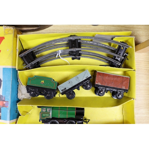 385 - Hornby gauge 0 No. 30 goods train set, post war, boxed