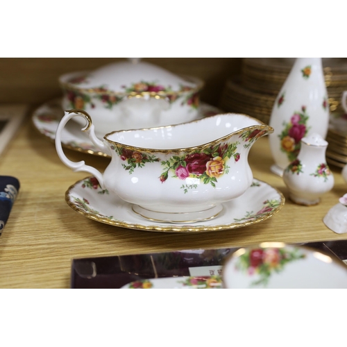 388 - An extensive Royal Albert Old Country Roses part dinner tea and coffee service