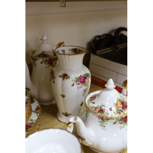 388 - An extensive Royal Albert Old Country Roses part dinner tea and coffee service