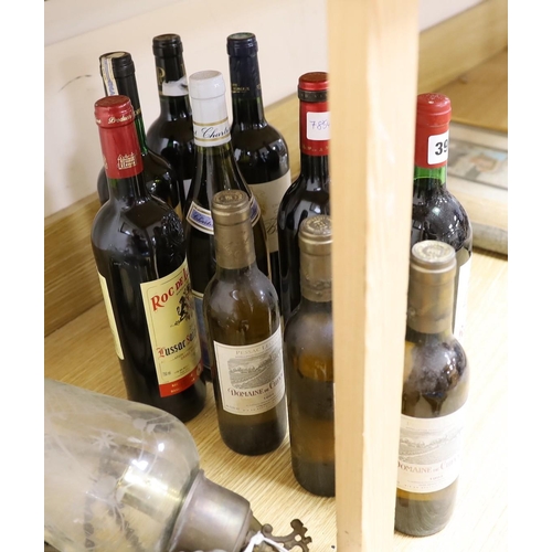 394 - Eight bottles of mixed wines and three half bottles of wine