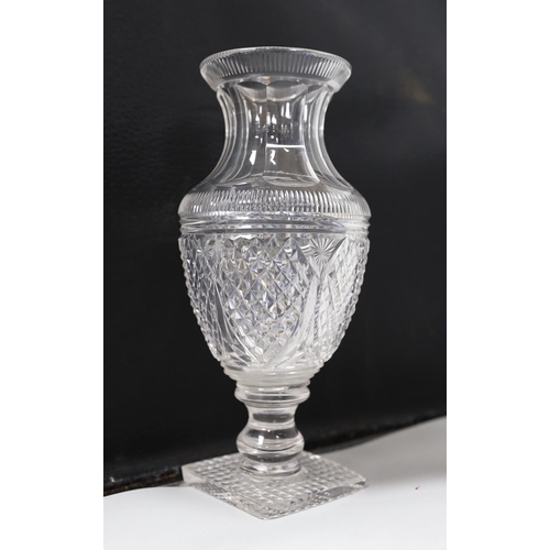 410 - A pair of 19th century glass vases and a Limoges box