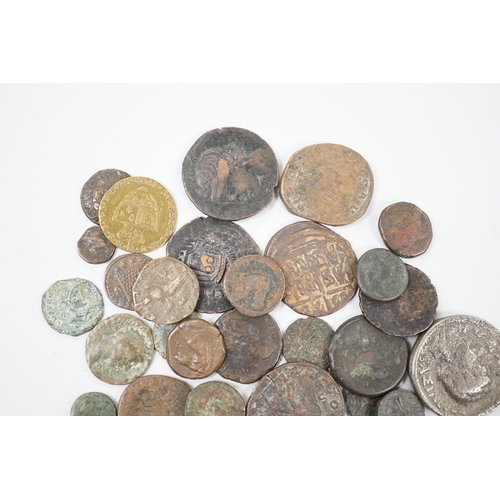 461 - A selection of mixed Roman and later coins