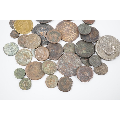 461 - A selection of mixed Roman and later coins