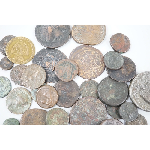 461 - A selection of mixed Roman and later coins