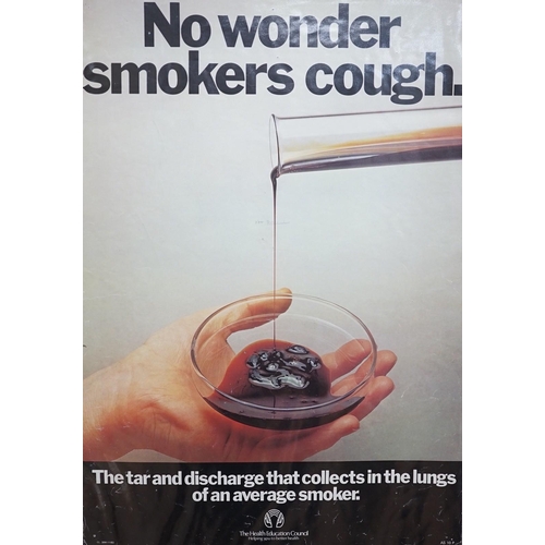 477 - A large quantity of health education posters from the 1960's onwards, to include smoking, HIV and he... 