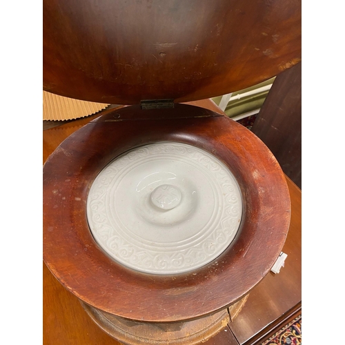 55 - A Victorian mahogany commode, height 46cm