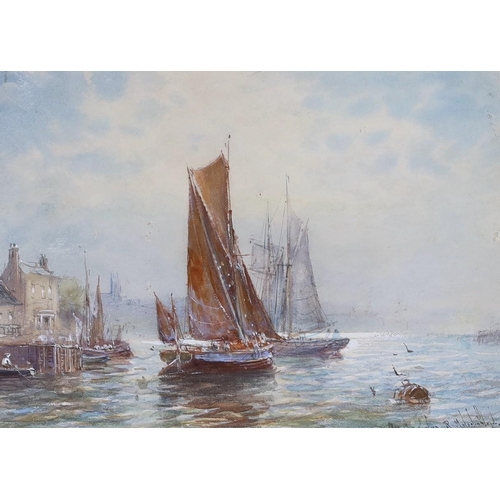 637 - Robert Malcolm Lloyd (fl.1879-1900), watercolour, 'On the River Colne,  Essex', signed, 12 x 17cm... 