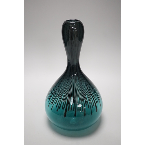 251 - A Venini Murano Cannette Vase, designed by Ludovico Diaz de Santillana, c.1955-1960, three line ac... 