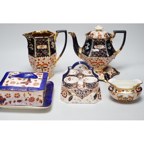 440 - A quantity of Imari pattern ceramics including Ridgways