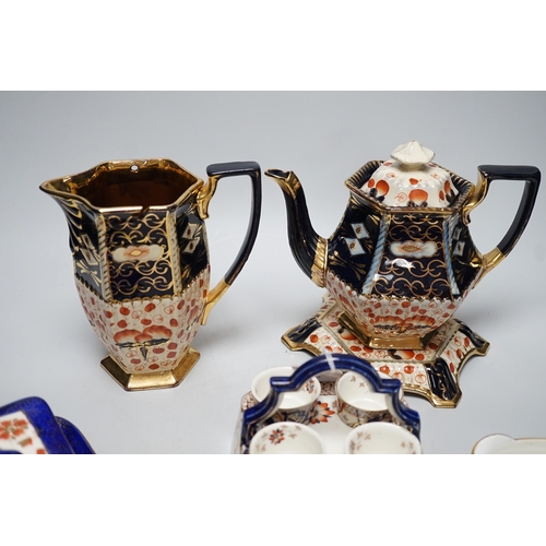 440 - A quantity of Imari pattern ceramics including Ridgways