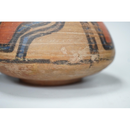 1332 - Two Pre-Columbian pigment painted bowls. Tallest 11cm