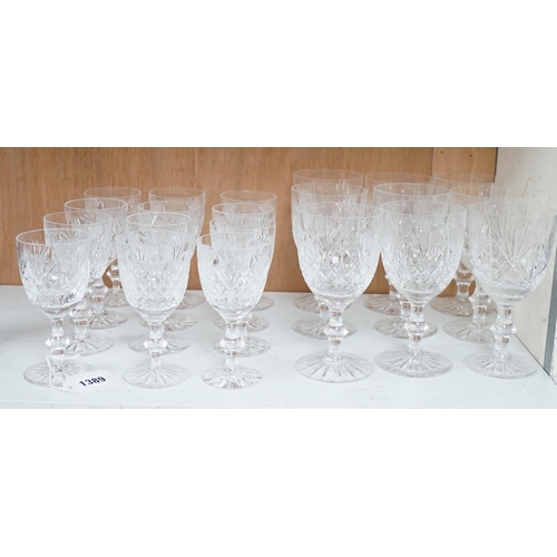 1389 - A part suite of Edinburgh Crystal wine glasses