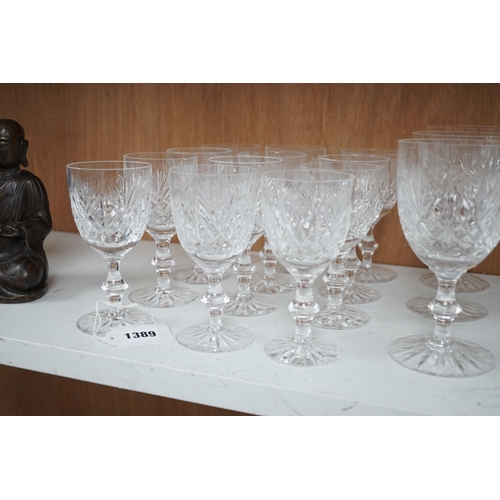 1389 - A part suite of Edinburgh Crystal wine glasses