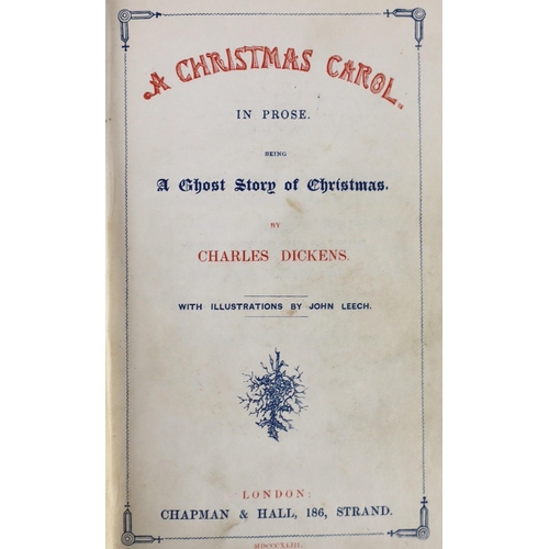 11 - ° ° Dickens, Charles - A Christmas Carol, in Prose, Being a Ghost Story of Christmas, 1st edition, 1... 