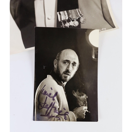 17 - Lionel Jeffries (1926-2010) - Three signed black and white photographs of the actor/ director and 52... 