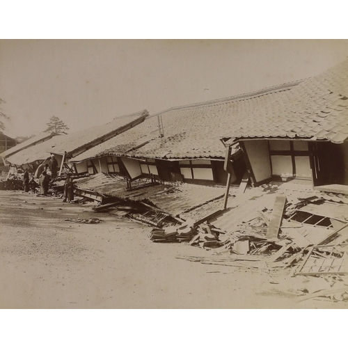 20 - Two albums of albumen photographic views of Japan and Ceylon, c.1891-92, many colour tinted, most of... 