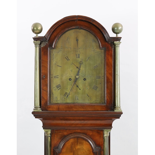 245 - Jonathon Watson of London. A George III brass mounted mahogany eight day longcase clock, the 12 inch... 