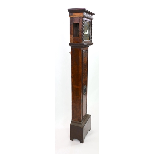 247 - Thomas Dalston. A William and Mary walnut and marquetry eight day longcase clock, the 11 inch square... 