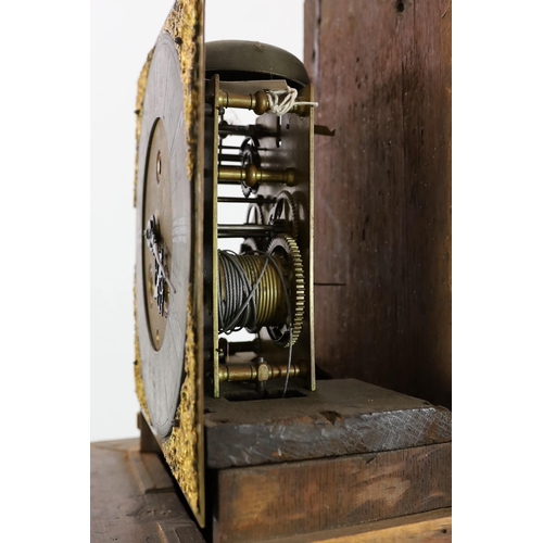 247 - Thomas Dalston. A William and Mary walnut and marquetry eight day longcase clock, the 11 inch square... 