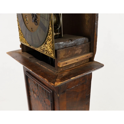 247 - Thomas Dalston. A William and Mary walnut and marquetry eight day longcase clock, the 11 inch square... 