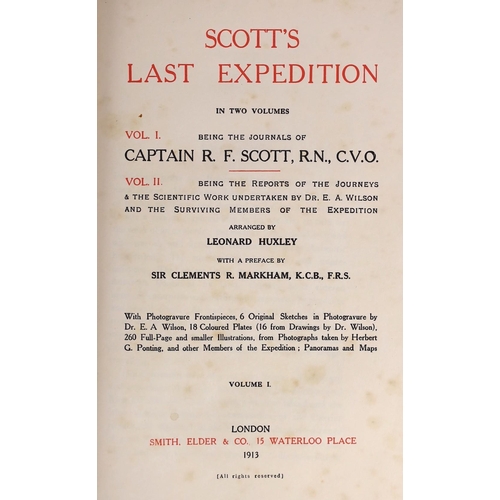 3 - ° ° Scott, Robert Falcon - Scotts Last Expedition, 2 vols, [vol 1: the journal of Captain R.F. Scot... 