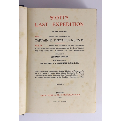 3 - ° ° Scott, Robert Falcon - Scotts Last Expedition, 2 vols, [vol 1: the journal of Captain R.F. Scot... 