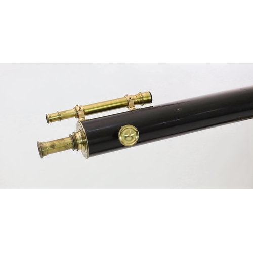 38 - Clarkson of London. An early 20th century "Starboy" black lacquered brass astronomical tel... 