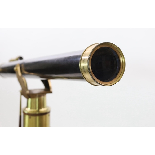 38 - Clarkson of London. An early 20th century "Starboy" black lacquered brass astronomical tel... 