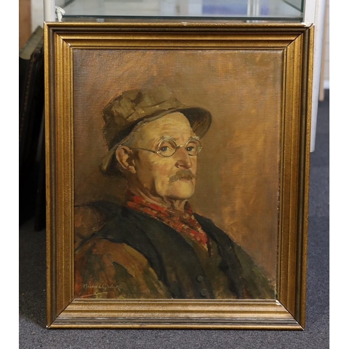 400 - § § Maurice Canning Wilkes (Irish, 1910-1984) Portrait of Archibald Forrestoil on canvassigned55 x 4... 