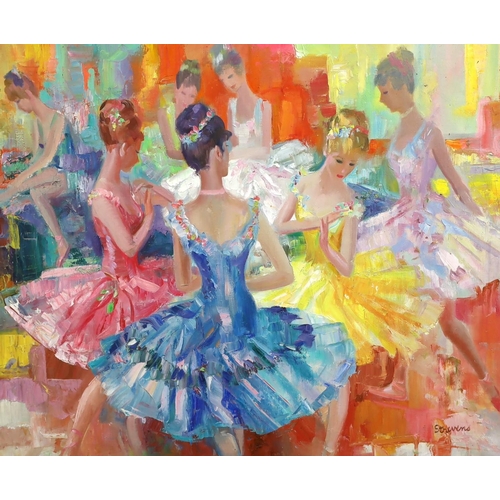 405 - § § John Strevens (British, 1902-1990) 'Corps de Ballet'oil on canvassigned64 x 76cm... 