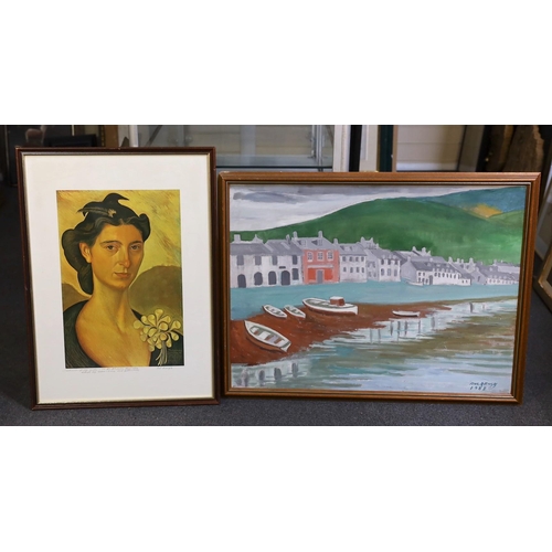 414 - § § Polykleitos Rengos (Greek, 1903-1984) 'Ullapool, Scotland'oil on canvassigned and dated 1982, 60... 