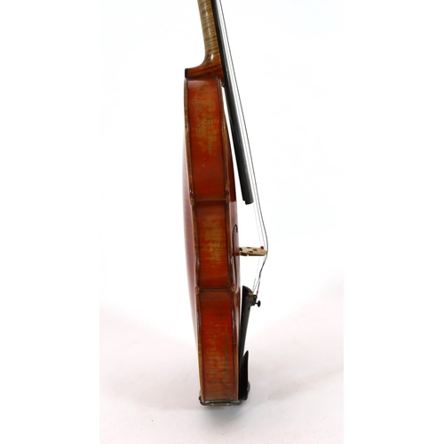 42 - W.E.Hill & Son. An early 20th century violin bow, stamped W.E.Hill and Son to the shaft, mother of p... 