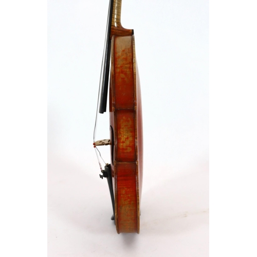 42 - W.E.Hill & Son. An early 20th century violin bow, stamped W.E.Hill and Son to the shaft, mother of p... 