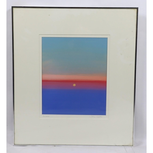 426 - § § John Miller (British, 1931-2002) 'Sunrise'gouachesigned on the mount30 x 25cm... 