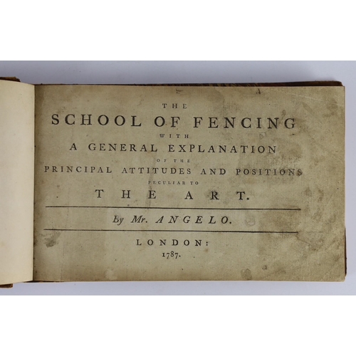 6 - ° ° Angelo, Henry - The School of Fencing with ... the Principal Attitudes and Positions Peculiar to... 