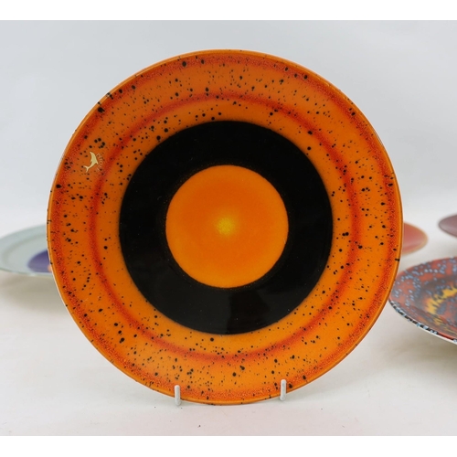 71 - Alan Clarke for Poole Pottery. A set of nine Alignment of the Planets chargers and one duplicate, ... 