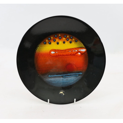 71 - Alan Clarke for Poole Pottery. A set of nine Alignment of the Planets chargers and one duplicate, ... 