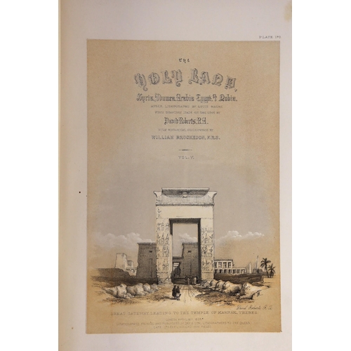 8 - ° ° Roberts, David - The Holy Land, Syria, Idumea, Arabia, Egypt, and Nubia. 6 vols (in 3). with 6 p... 